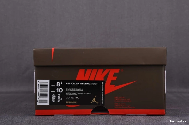 HIGH OG 2.0 SP 'TRAVIS CD4487-100 - SCOTT' TS JORDAN 1 AIR 0623